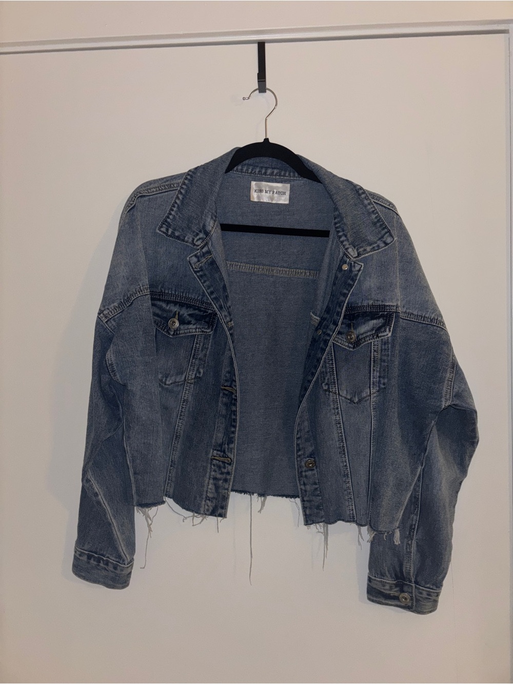 South Carolina Painted Distressed Denim Jacket - Blue - Picture 2 of 2